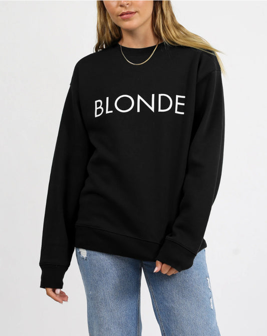 Brunette The Label Blonde Classic Crew Neck Sweatshirt