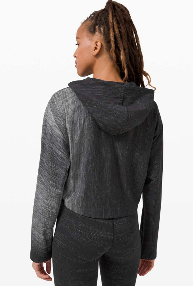 Lululemon Varsa Hoodie * lululemon lab Aurora Glow Jacquard Black