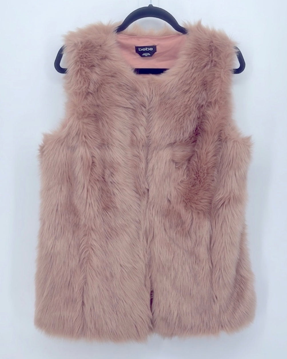 Bebe Faux Fur Blush Vest