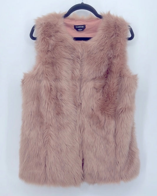 Bebe Faux Fur Blush Vest