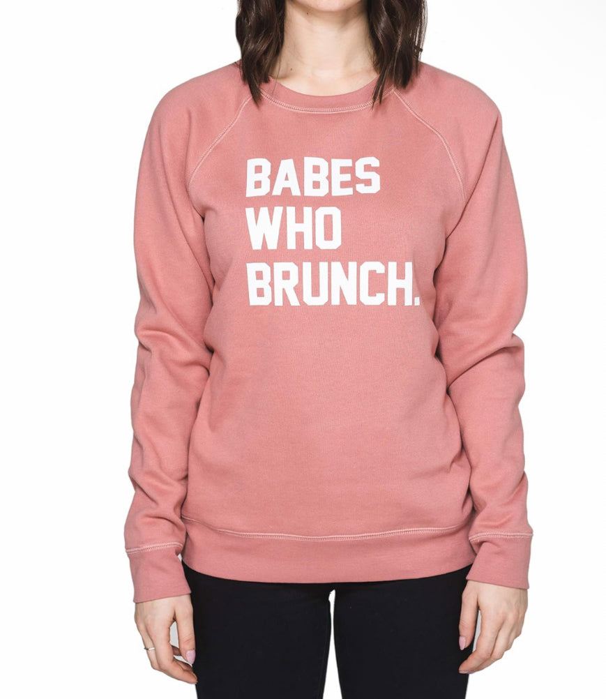 Brunette The Label Babes Who Brunch Crewneck