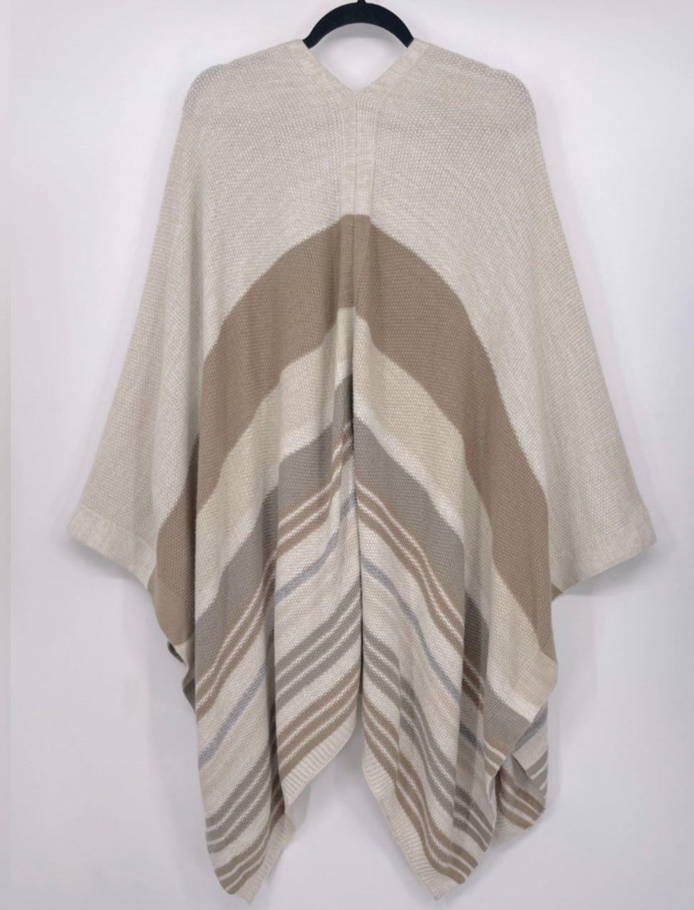 BCBGMaxazria Striped Cape