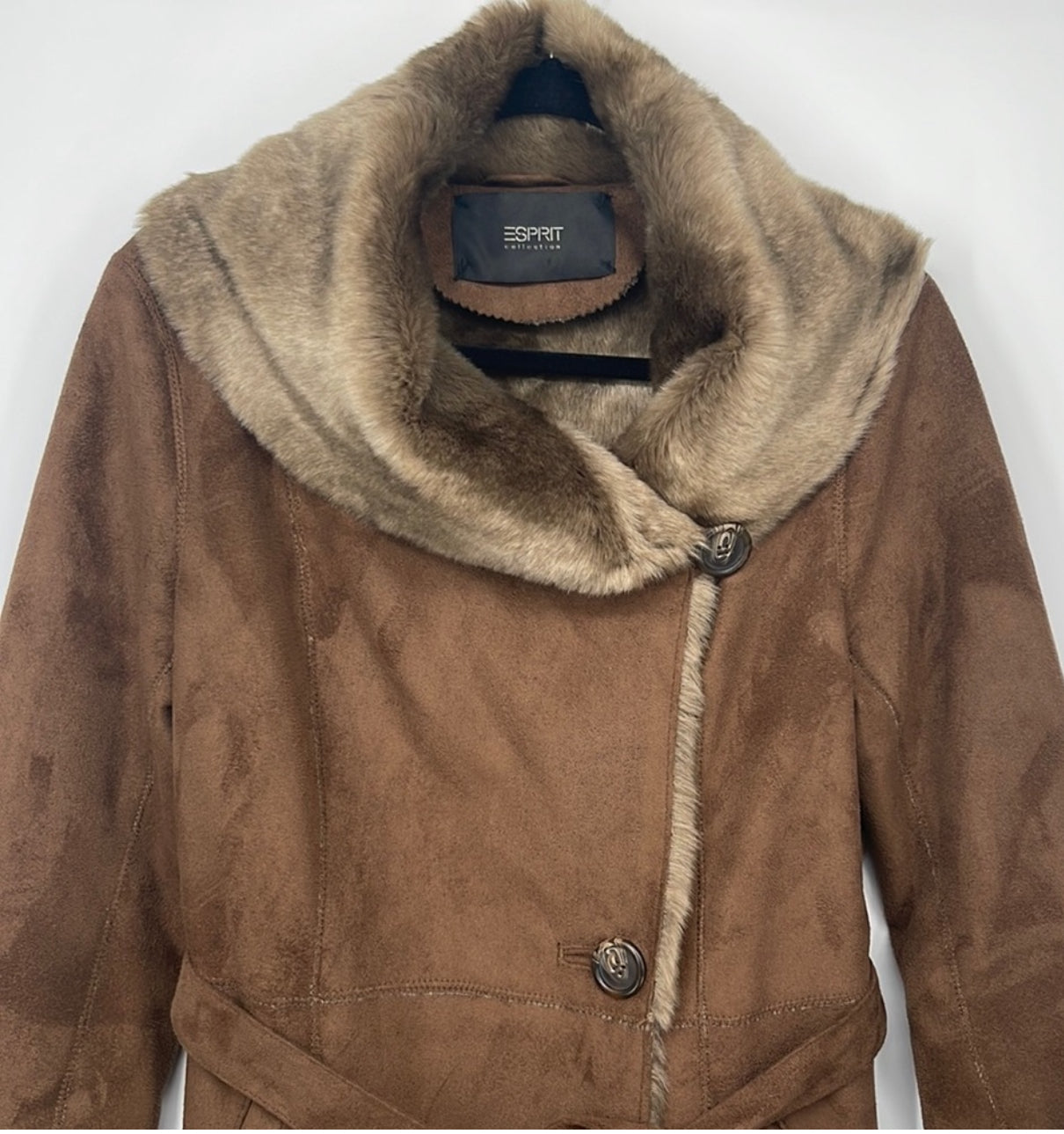 Esprit Faux Suede and Fur Jacket