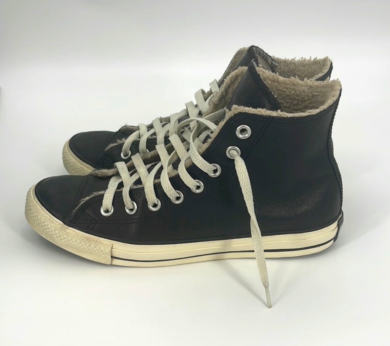 Converse All Star - Baskets en cuir sherpa