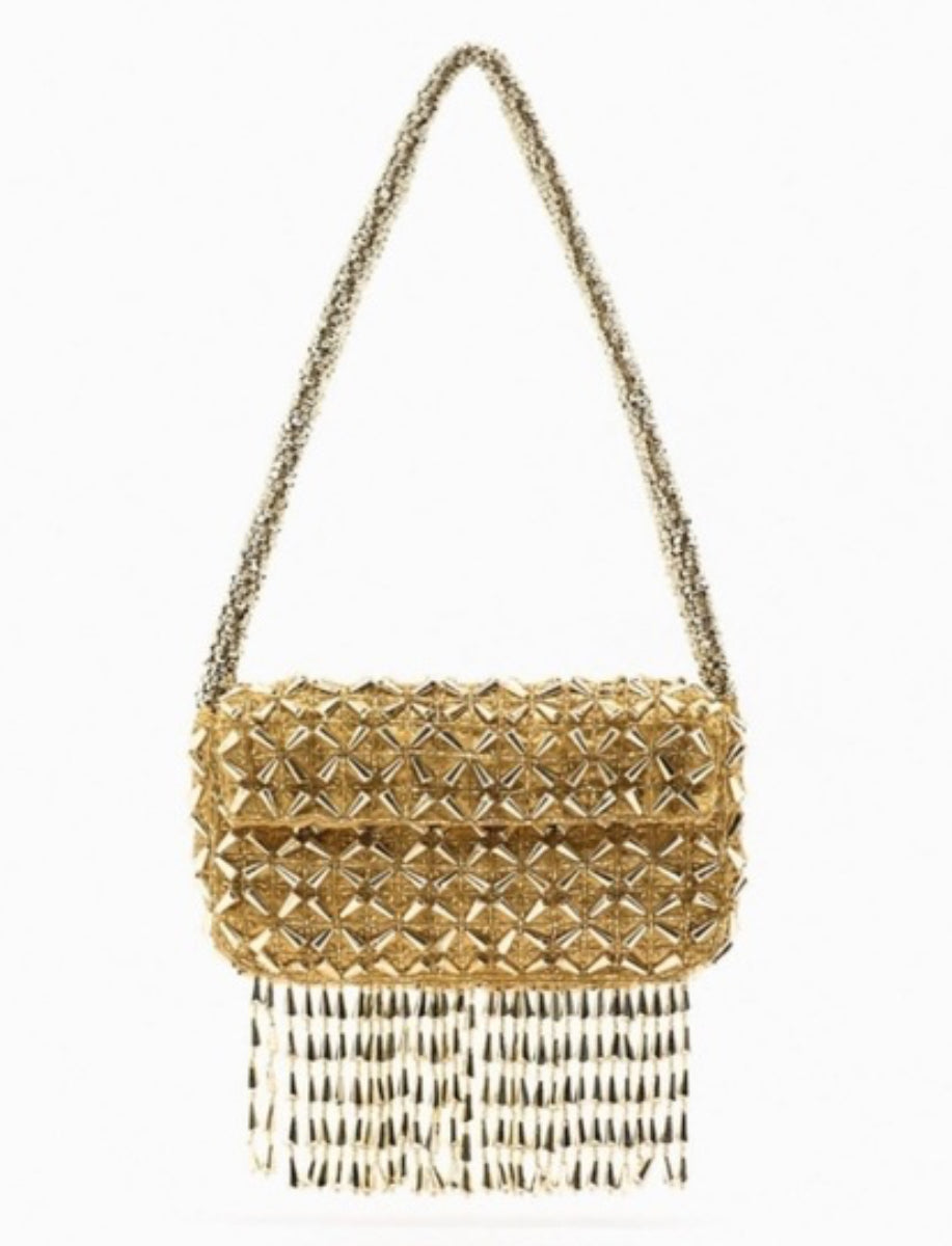 Zara Beaded Fringe Purse