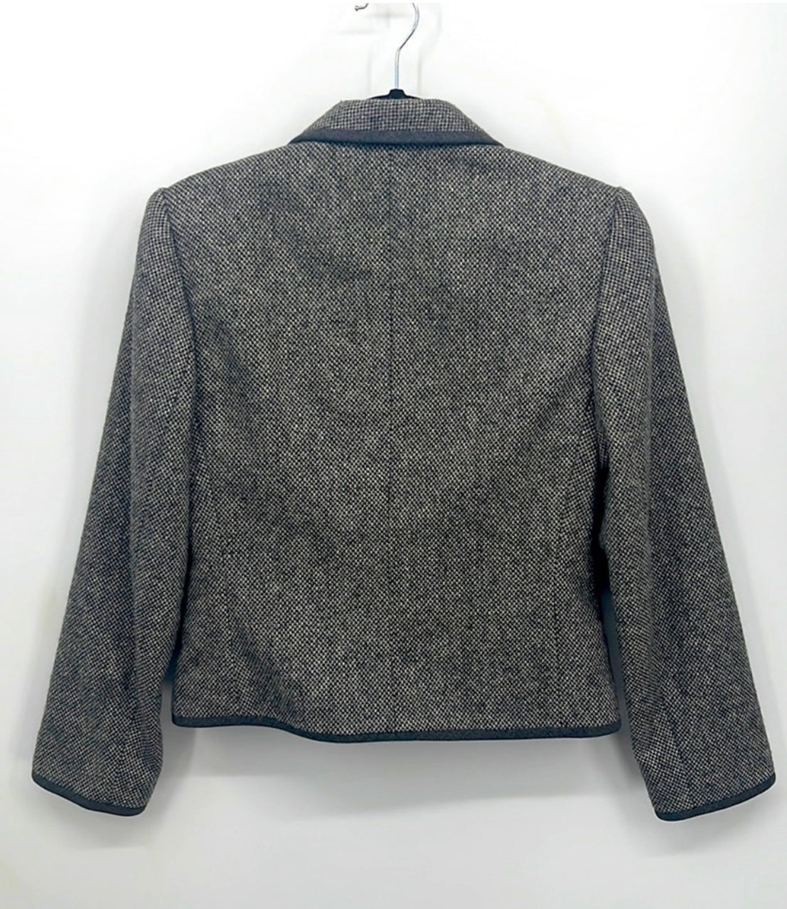 Blazer vintage en laine mélangée tweed Louis Feraud