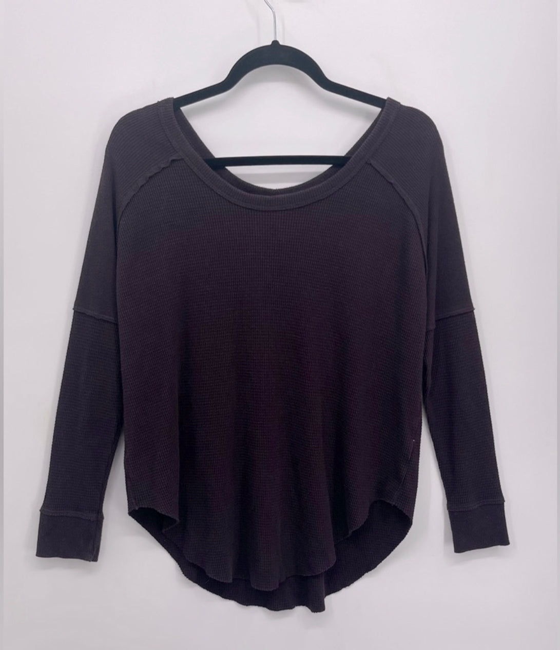 Aritzia TNA Alder Oversized Waffle Knit Top