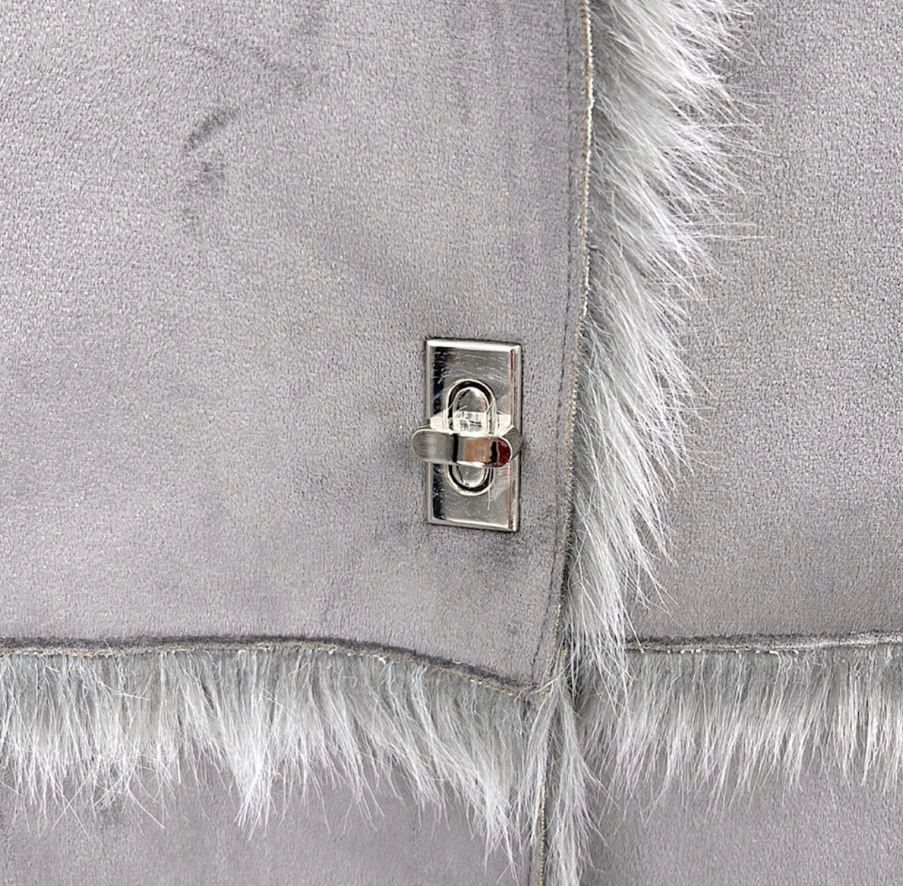 Lisa INTERNATIONAL Faux Suede/Fur Vest