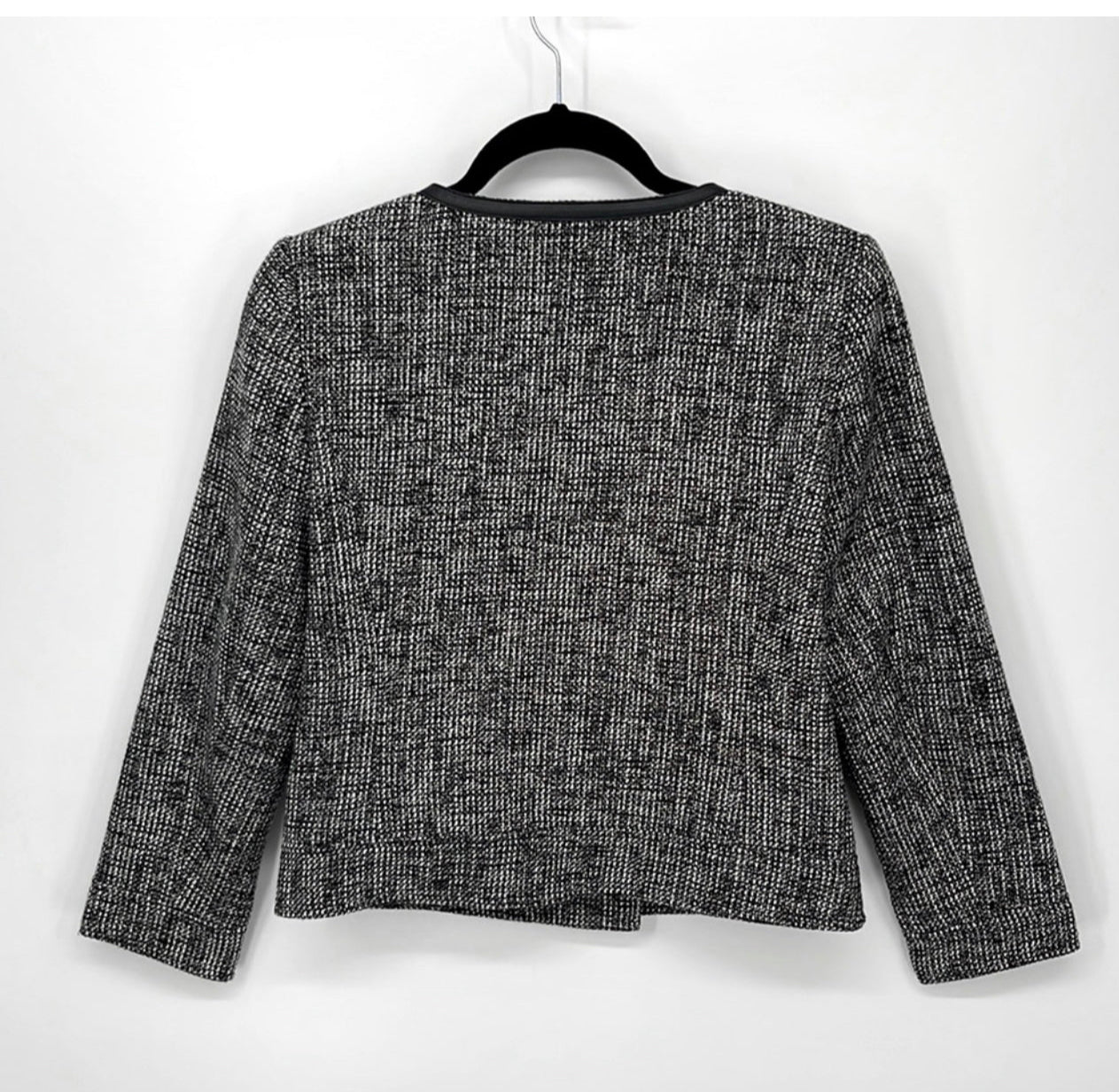 Banana Republic Collarless Tweed Jacket