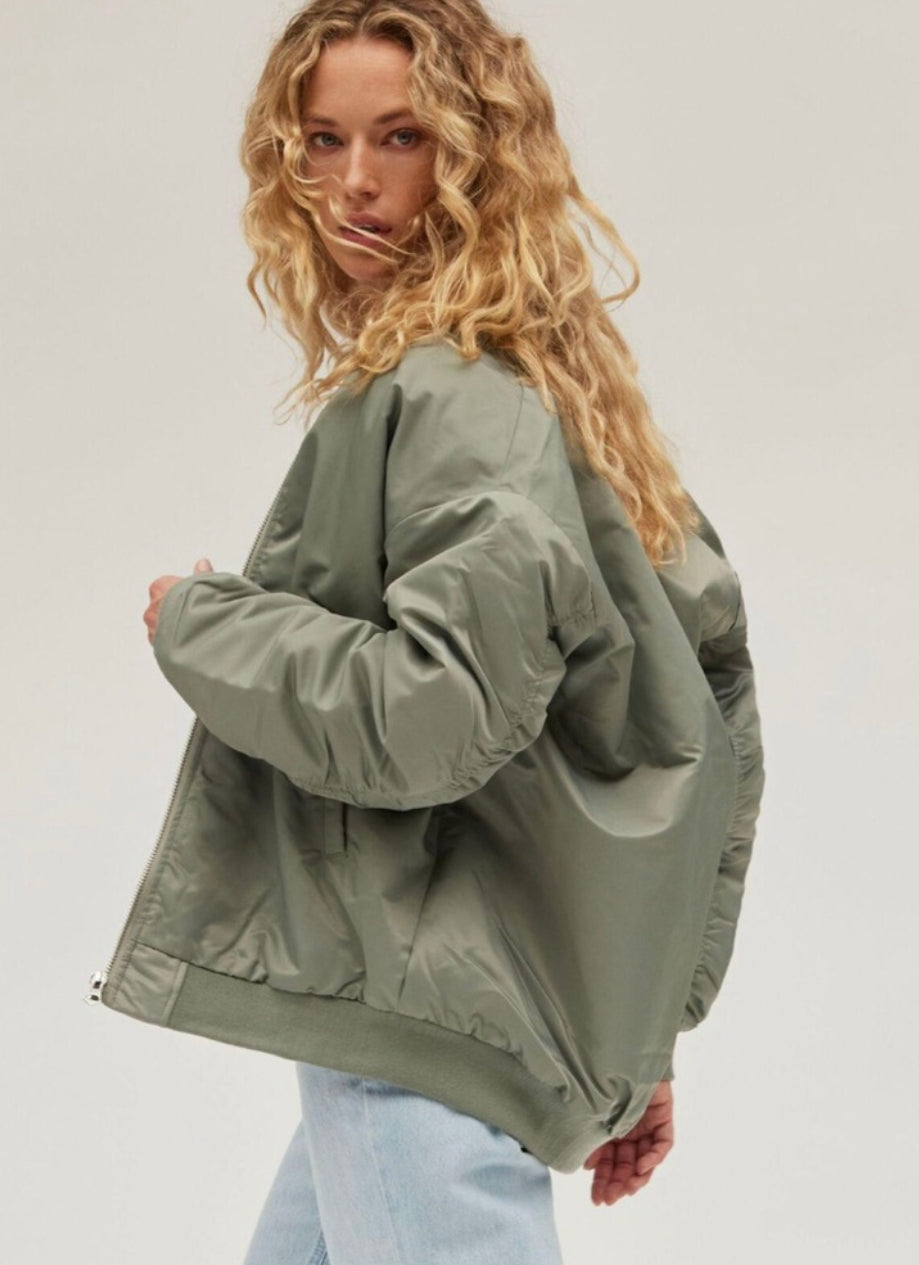 Dynamite Oversized Manteau Bomber Jacket