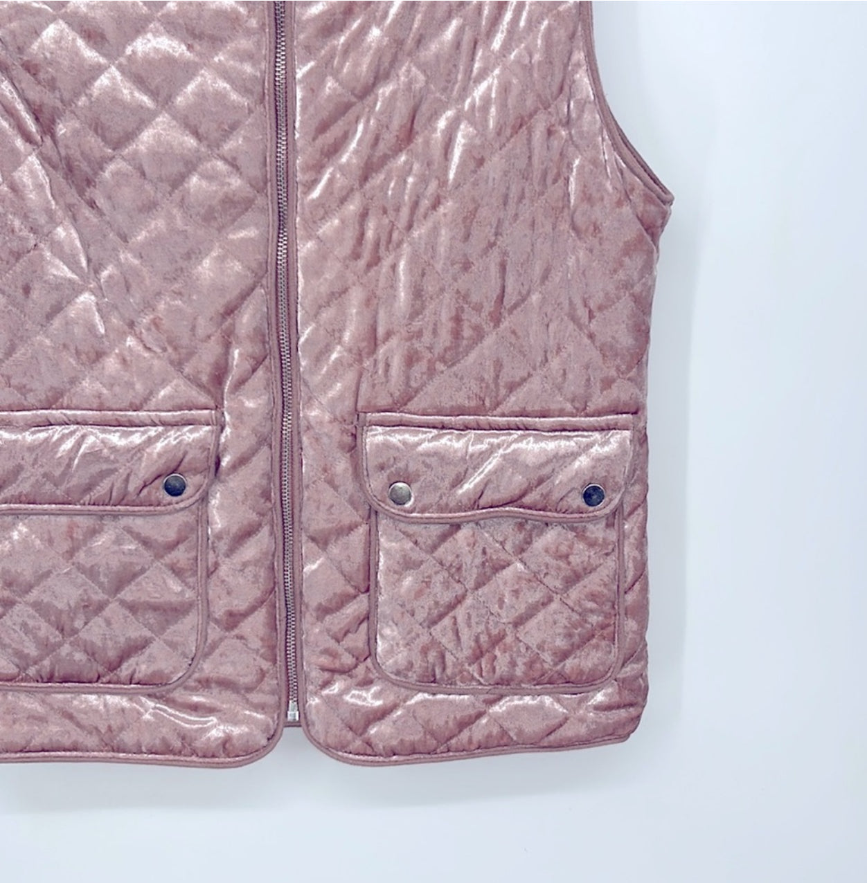 Active USA Blush Quilted Vest