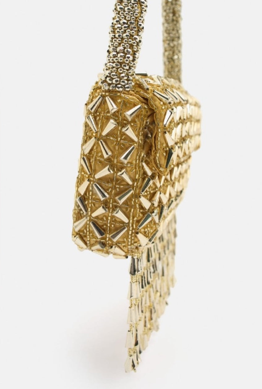 Zara Beaded Fringe Purse