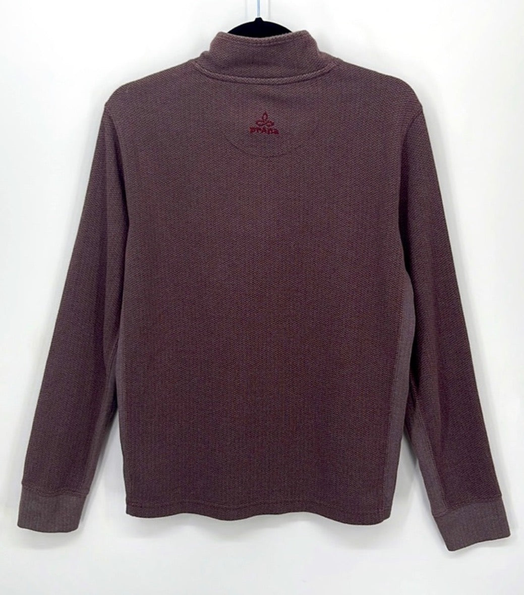 PRANA 1/4 Zip Herringbone Pullover