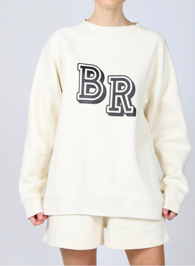 Brunette The Label Le sweat-shirt à col rond "BRUNETTE" n'est pas votre petit ami