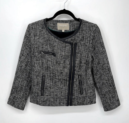 Banana Republic Collarless Tweed Jacket