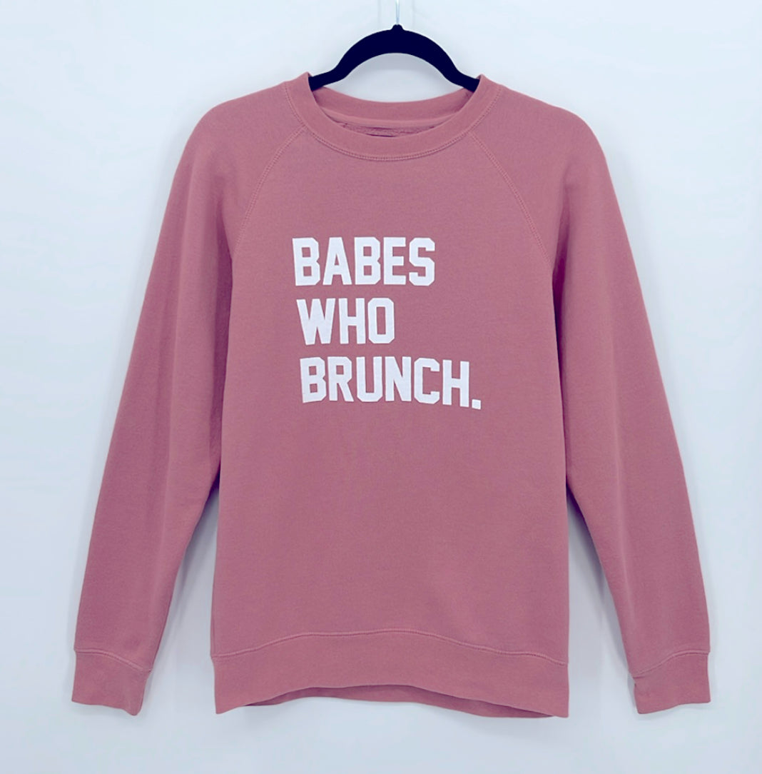 Brunette The Label Babes Who Brunch Crewneck