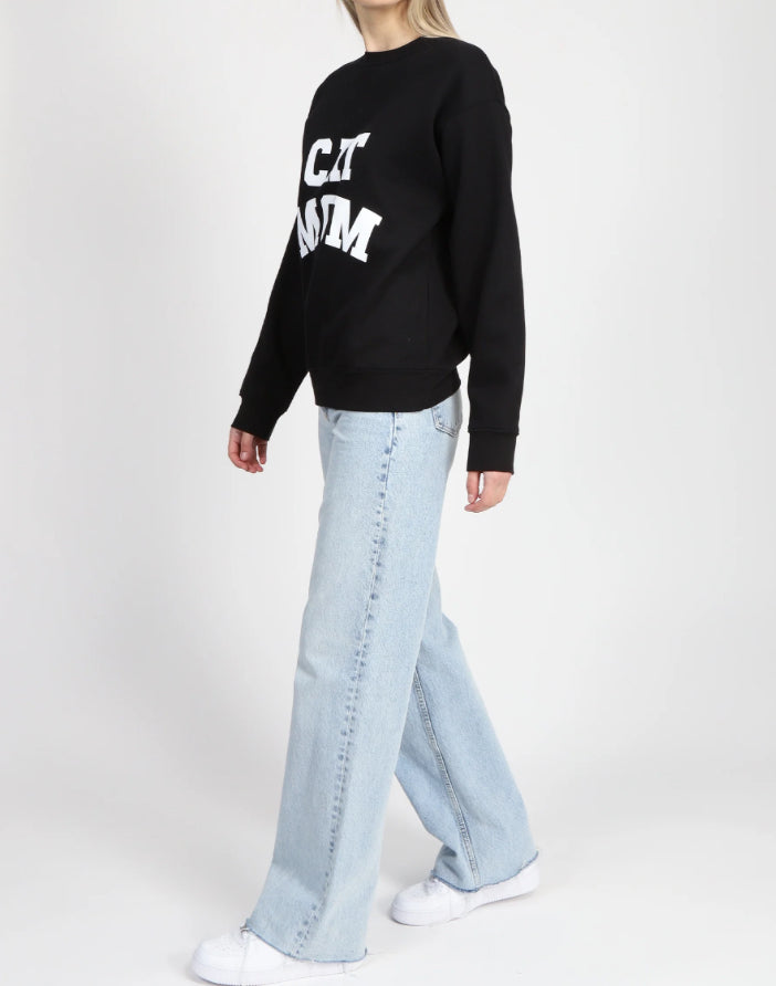 Brunette The Label “CAT MOM" Classic Crew Neck Sweatshirt