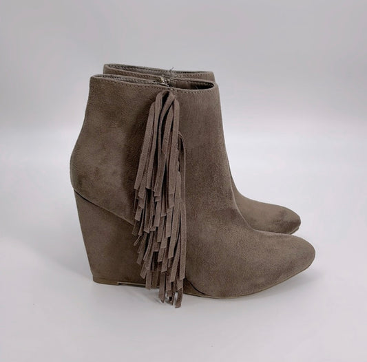 Madden Girl Pave Suede Fringe Boots