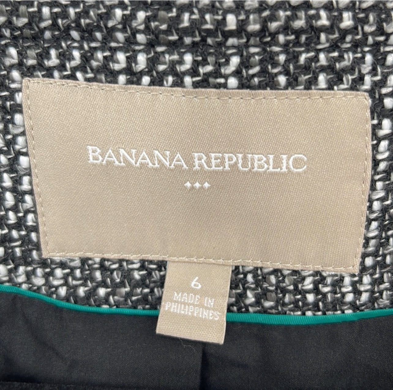 Banana Republic - Veste sans col en tweed