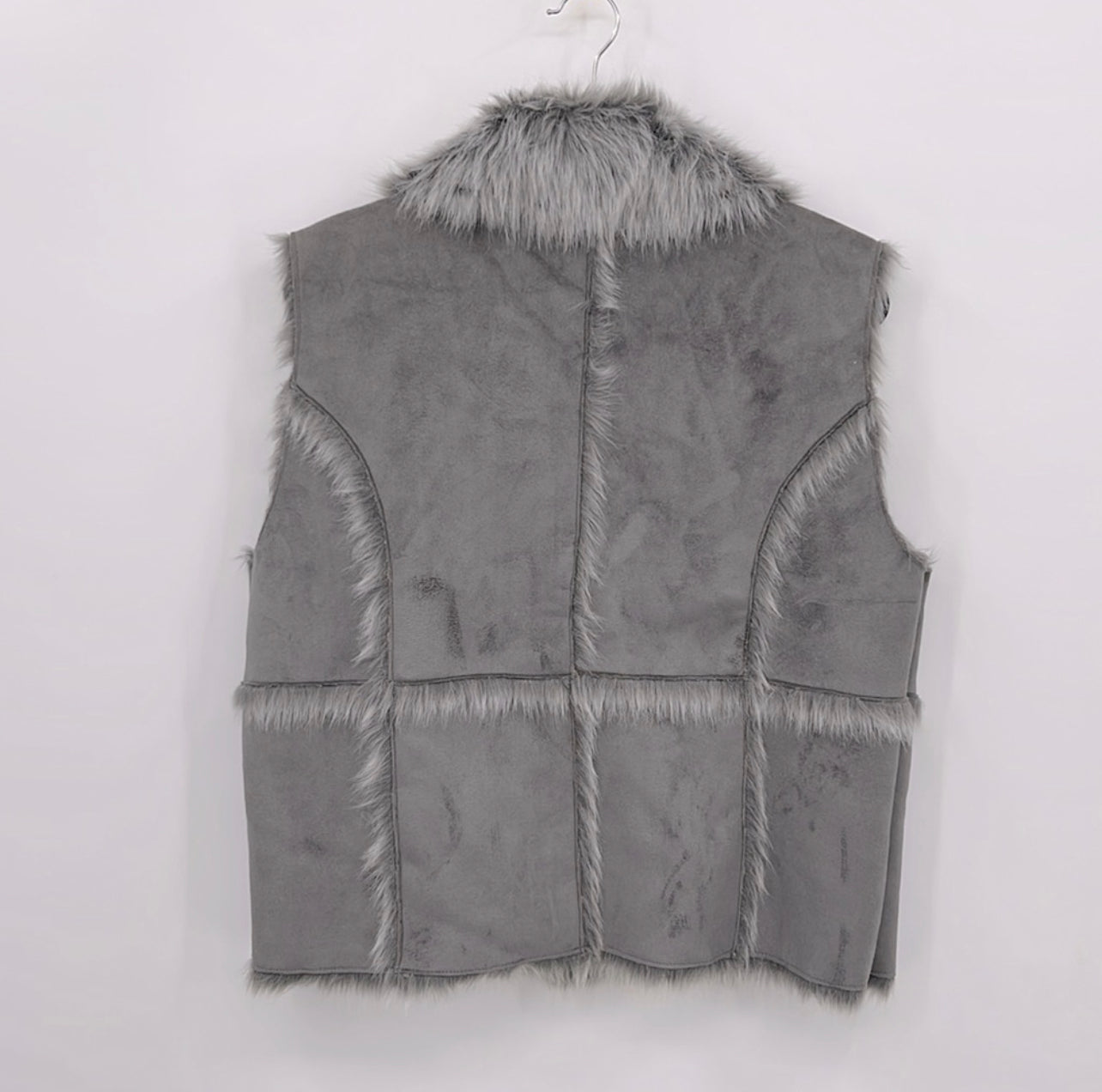 Lisa INTERNATIONAL Faux Suede/Fur Vest