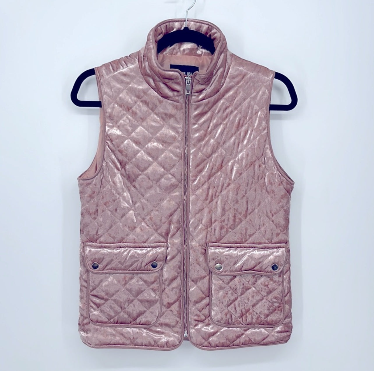 Active USA Blush Quilted Vest