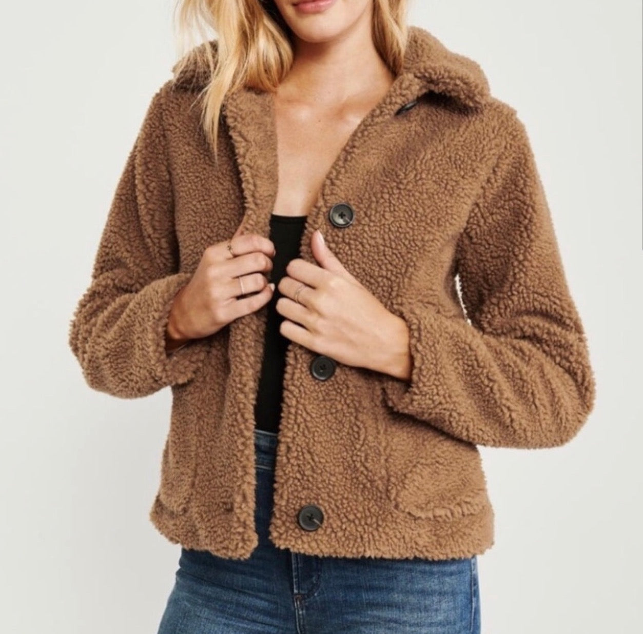 Manteau en peluche Abercrombie &amp; Fitch