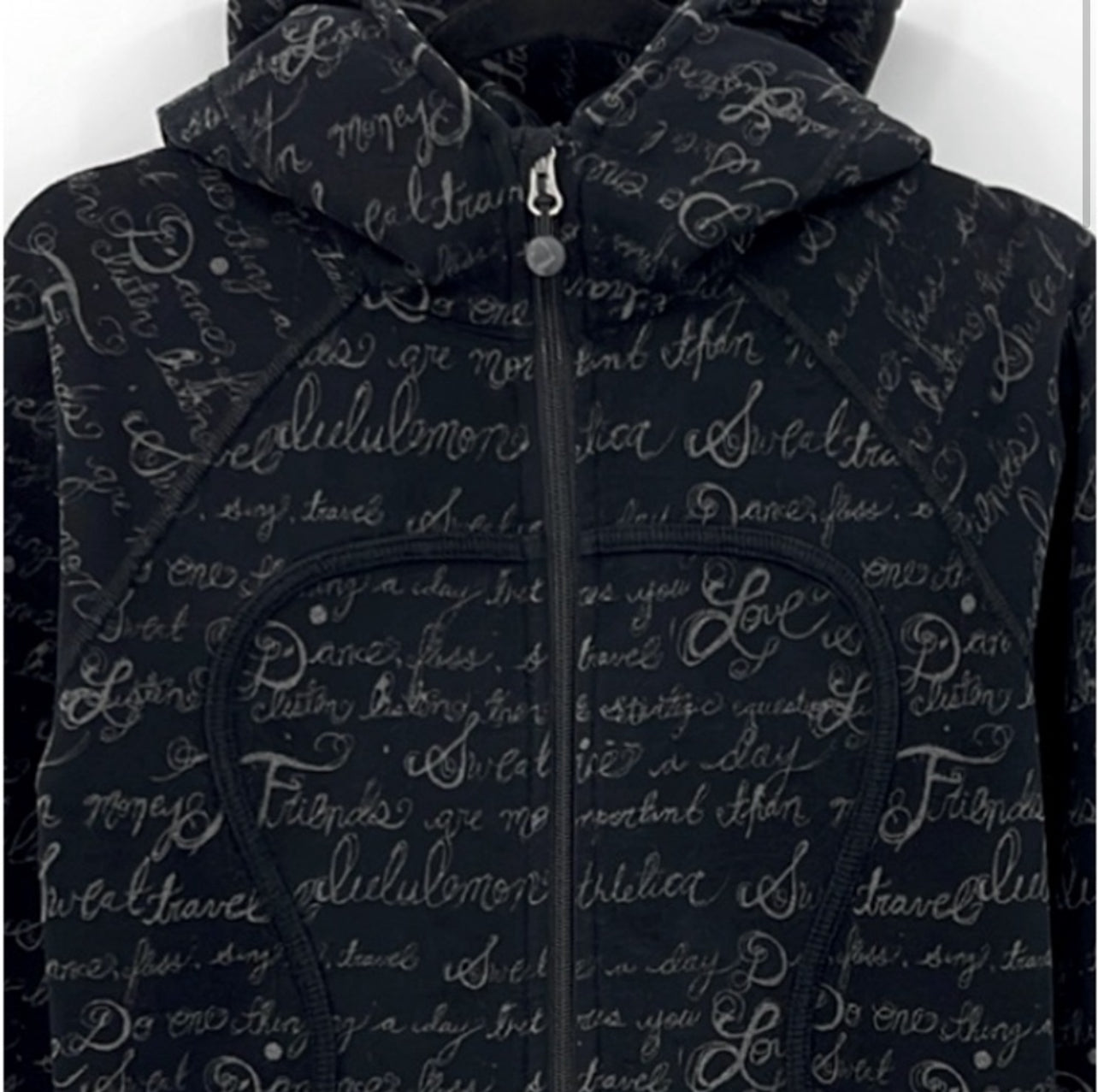 Lululemon Rare Manifesto Script Scuba Hoodie