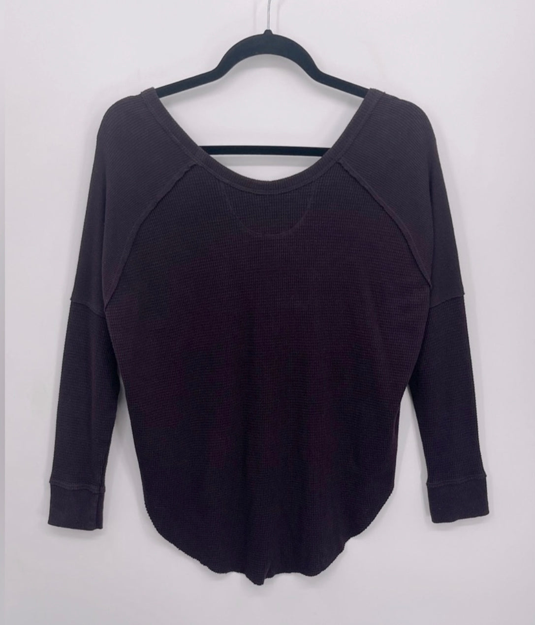 Aritzia TNA Alder Oversized Waffle Knit Top