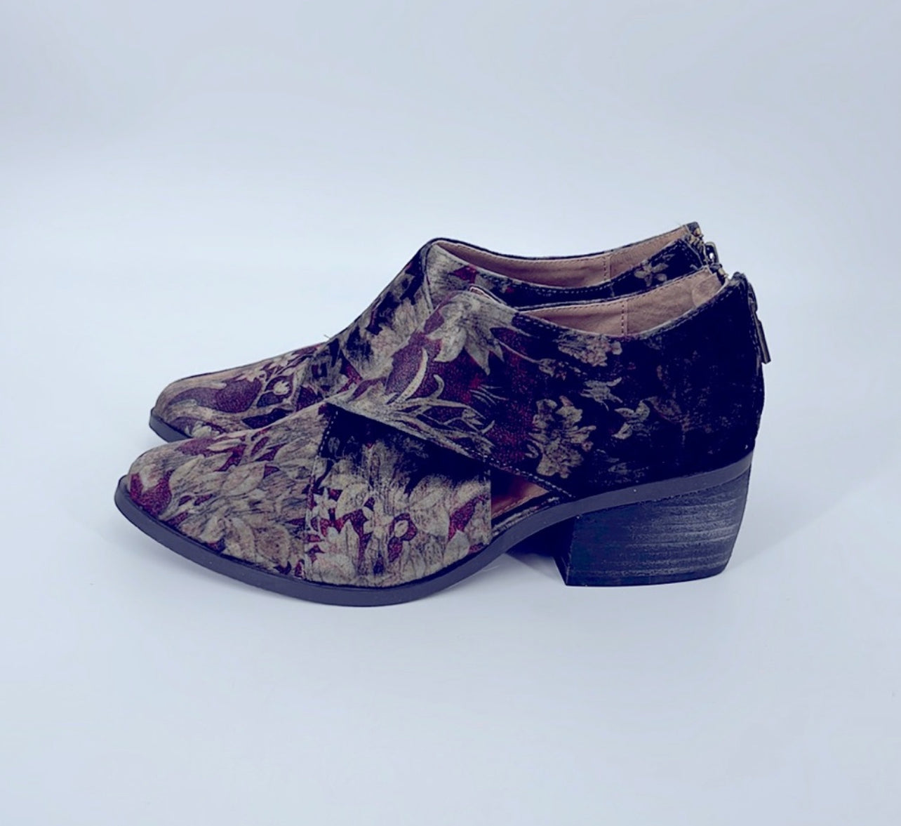 Adam Tucker By Me Too Velvet Floral Boots