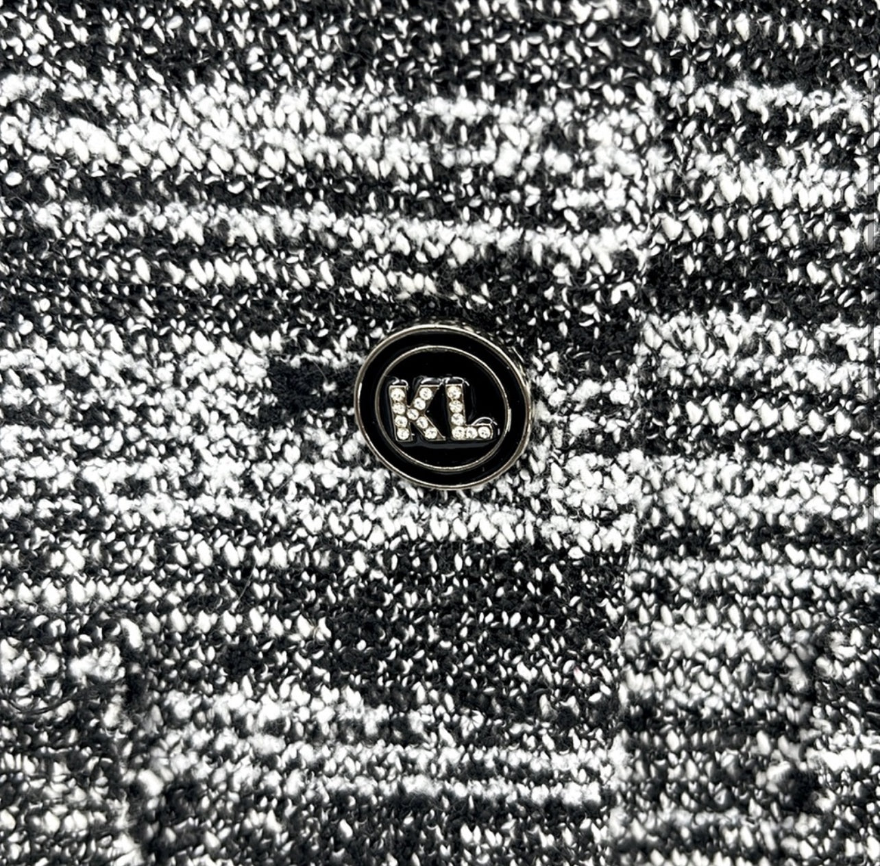 Karl Lagerfeld Boucle Tweed Pattern Jacket