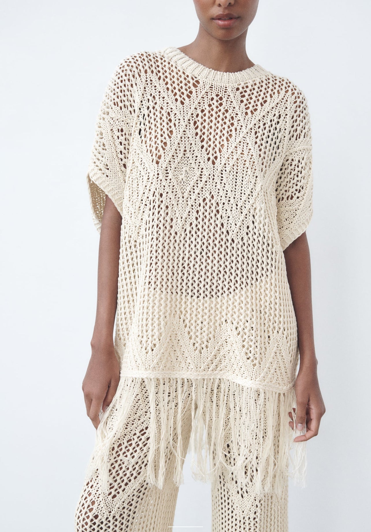 Zara Open Knit Tunic