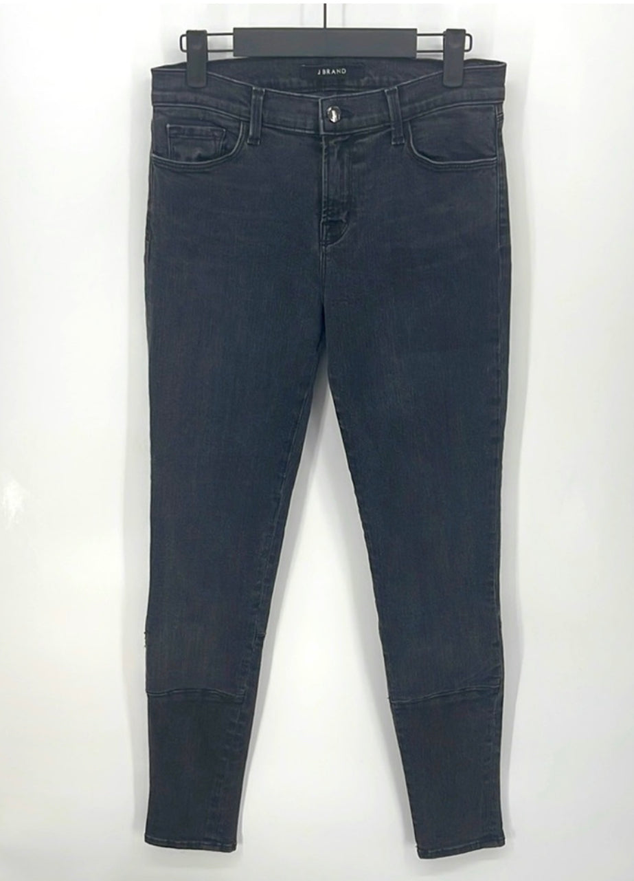 J Brand Graphite Mid Rise Skinny Jeans