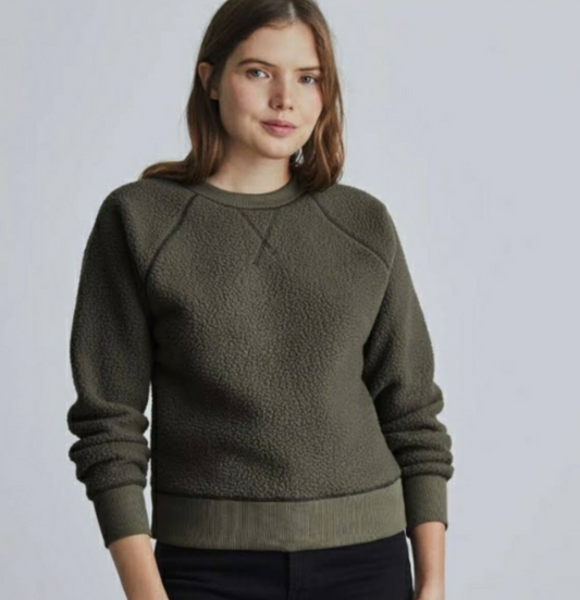 Sweat-shirt à col rond en polaire Everlane Renew