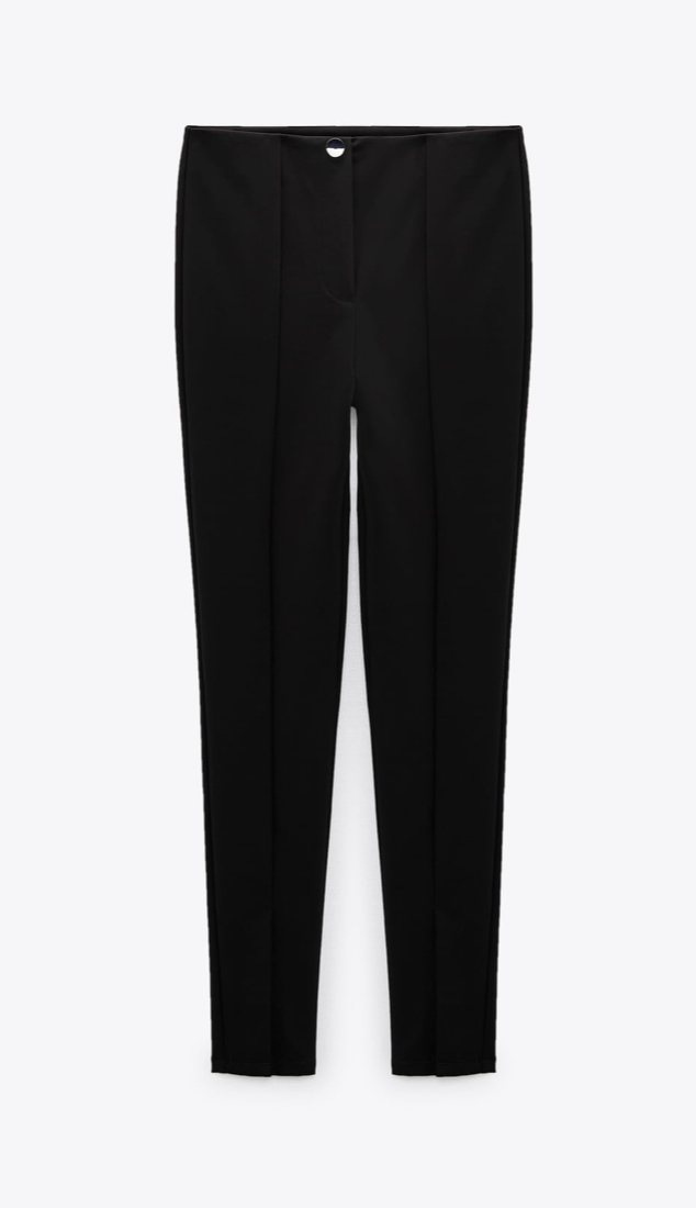 Zara Technical Leggings With Hem Slits