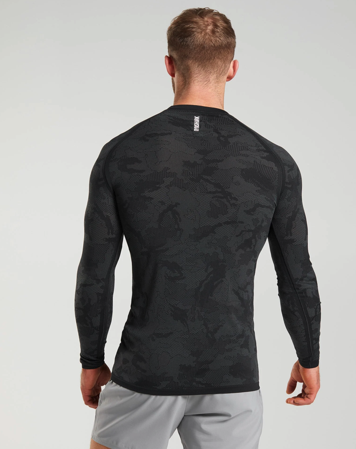 Gymshark Geo Seamless Long Sleeve T-Shirt