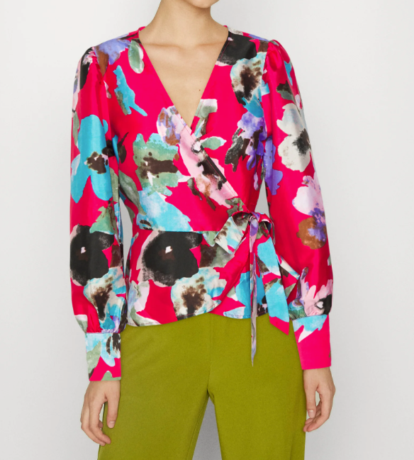 Vera Moda Kata Ree Floral Wrap Top