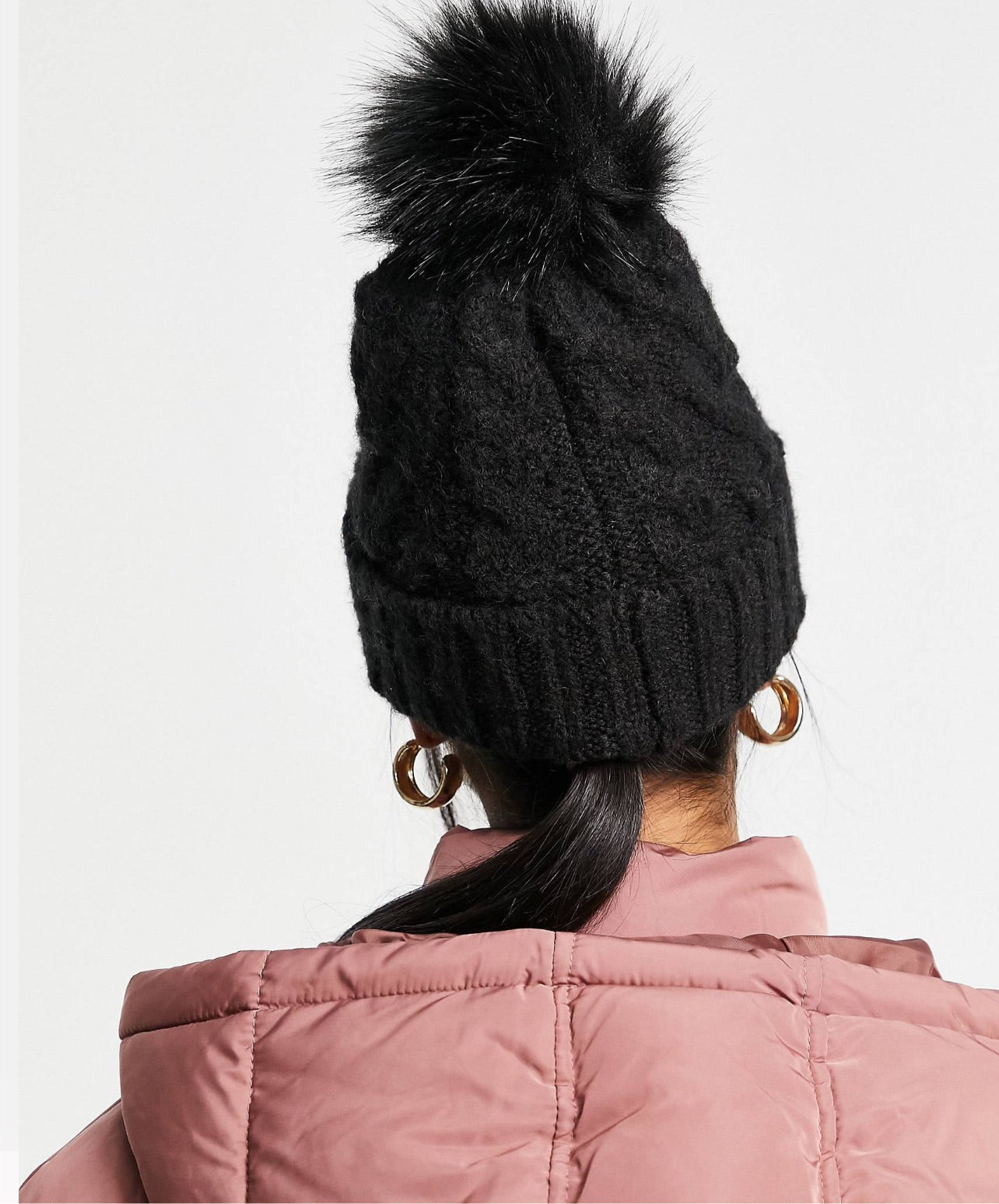 River Island Cable Knit Beanie