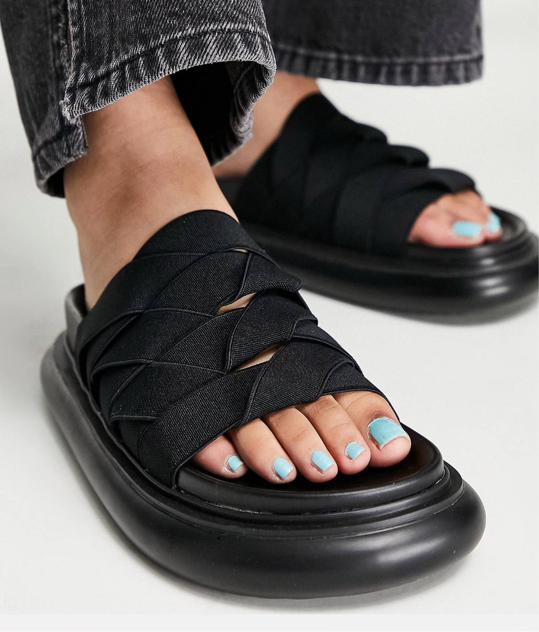 Topshop - Pio - Sandales mules à semelle élastique