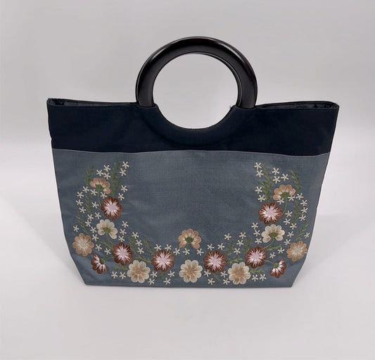 Silk Embroidered Handbag