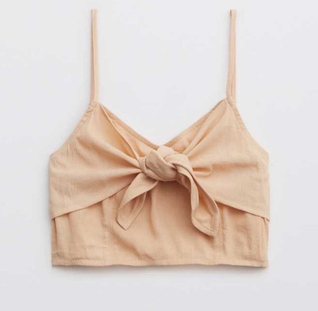 Aerie Tie Front Crop Top