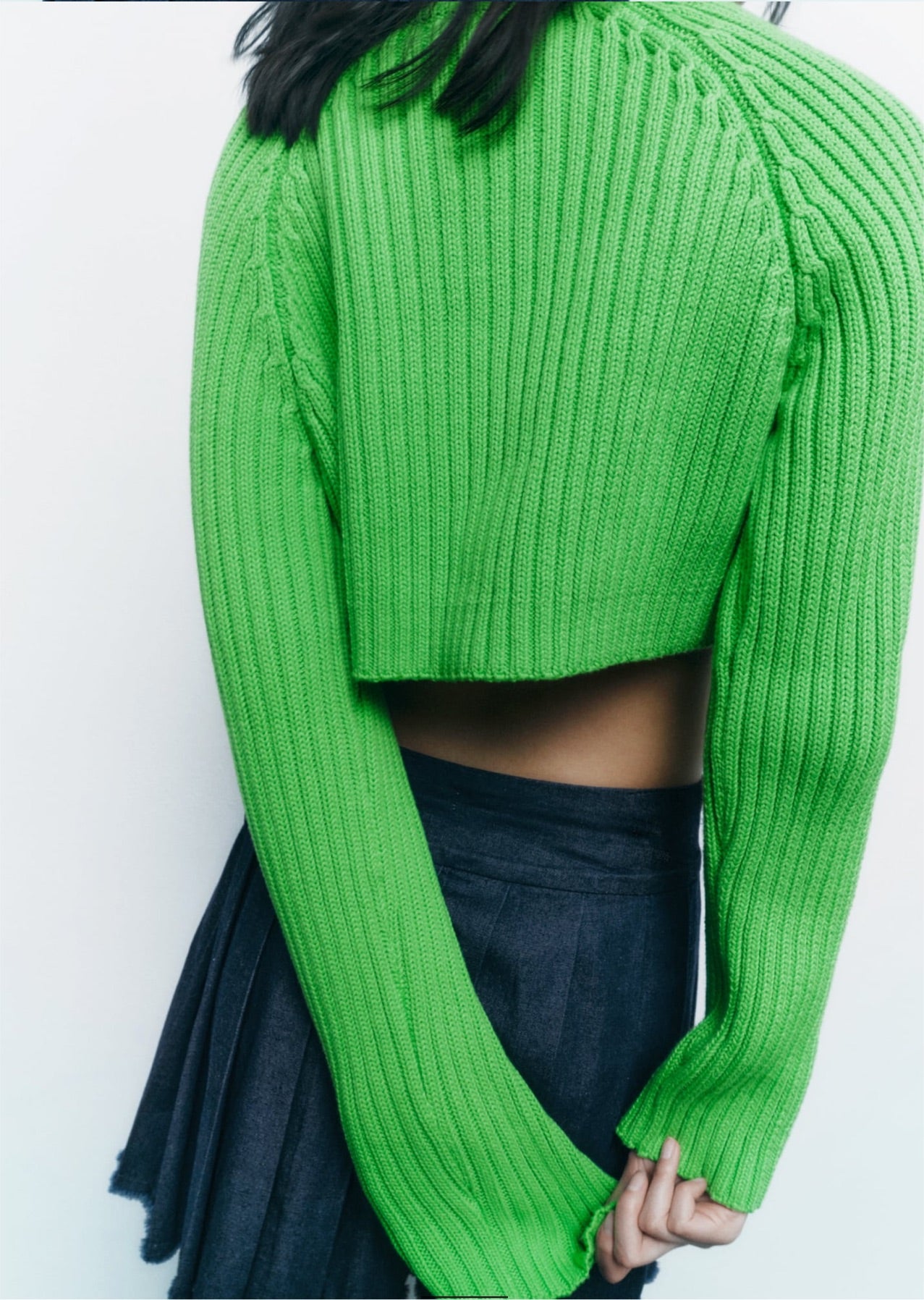 Zara Crop Knit Sweater