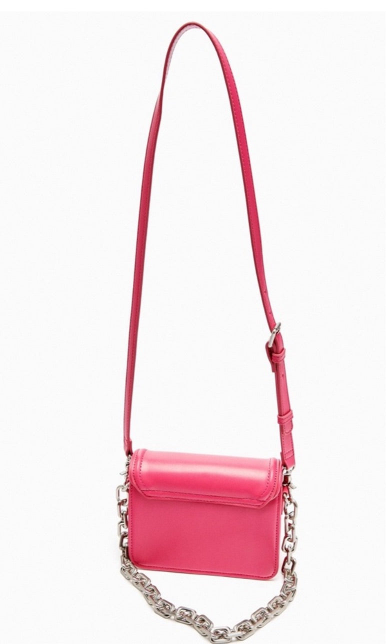 Sac bandoulière fuchsia Zara