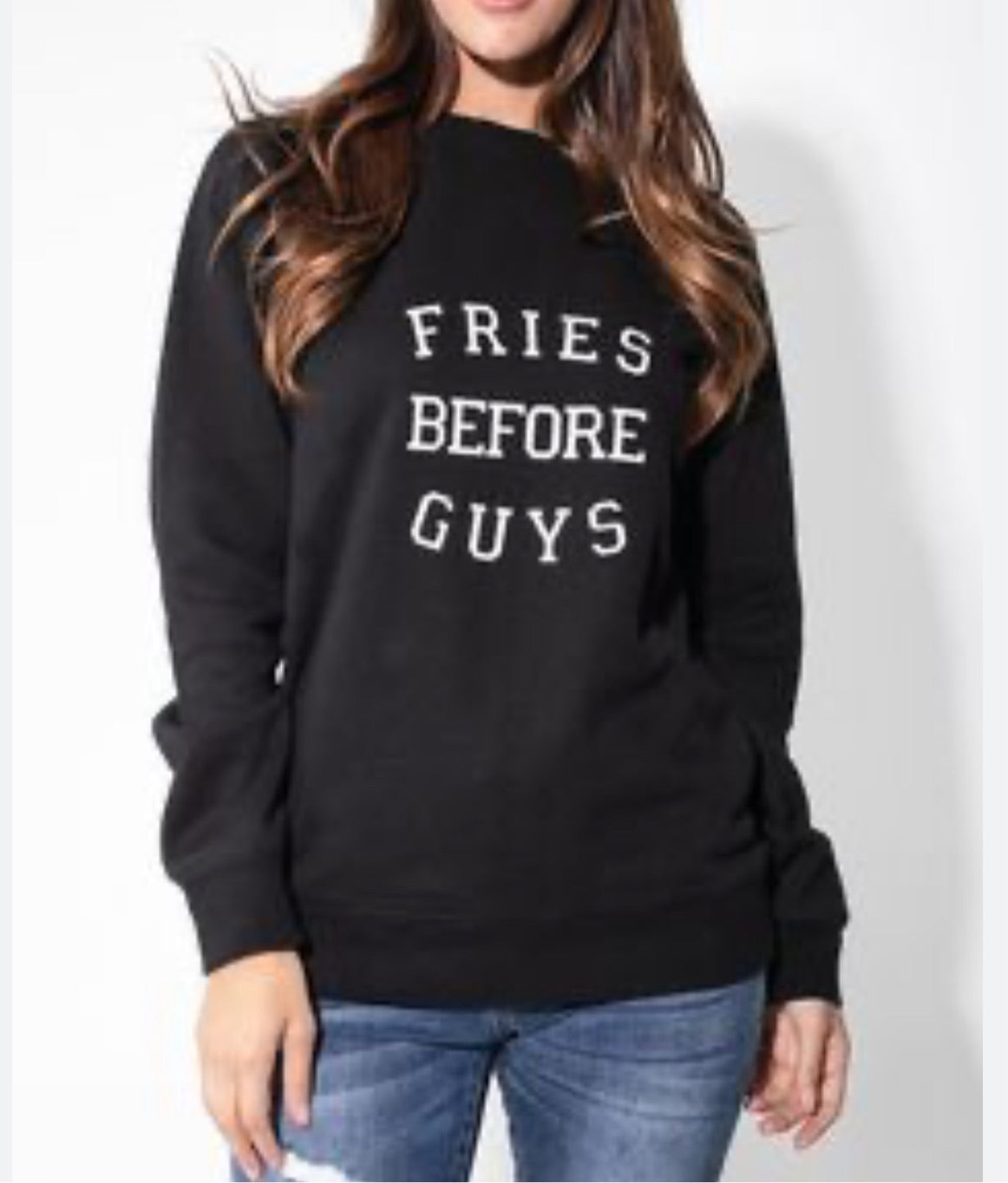 Sweat-shirt Brunette The Label Fries Before Guys