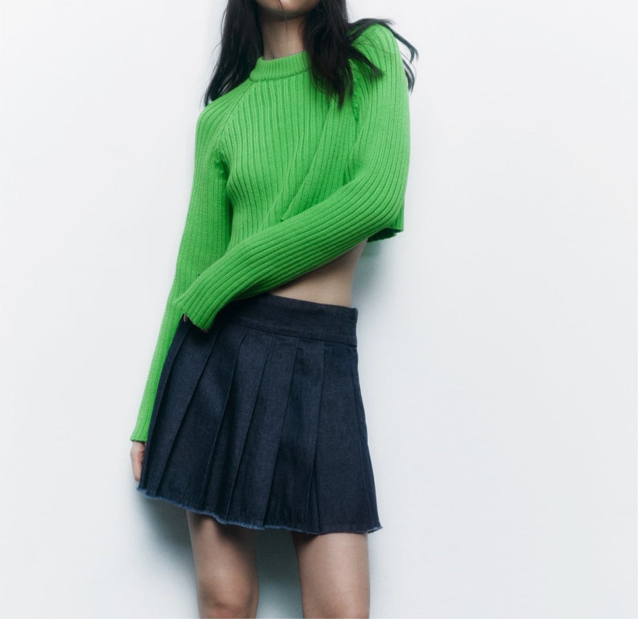 Zara Crop Knit Sweater