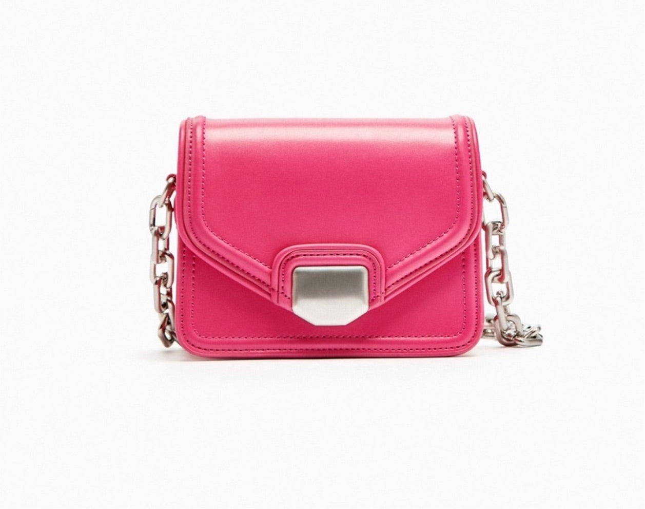 Sac bandoulière fuchsia Zara