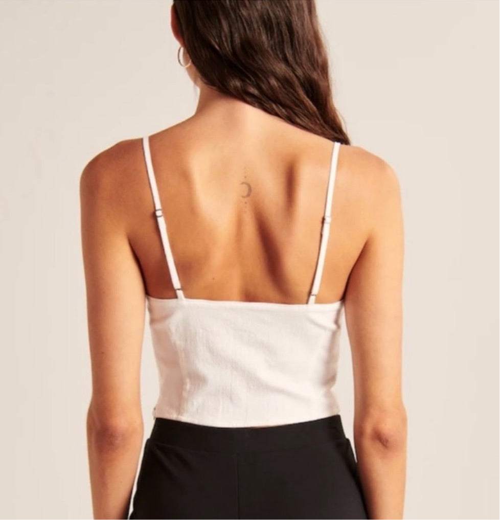 Abercrombie & Fitch Slim Hardware Cutout Top