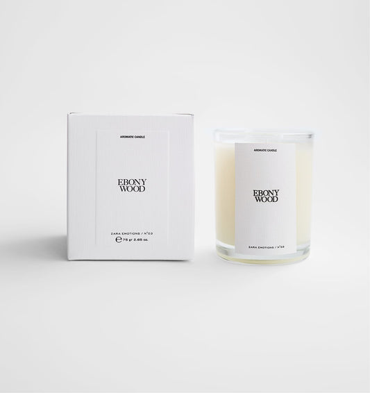 Zara Ebony Wood Candle 75gr 2.65oz