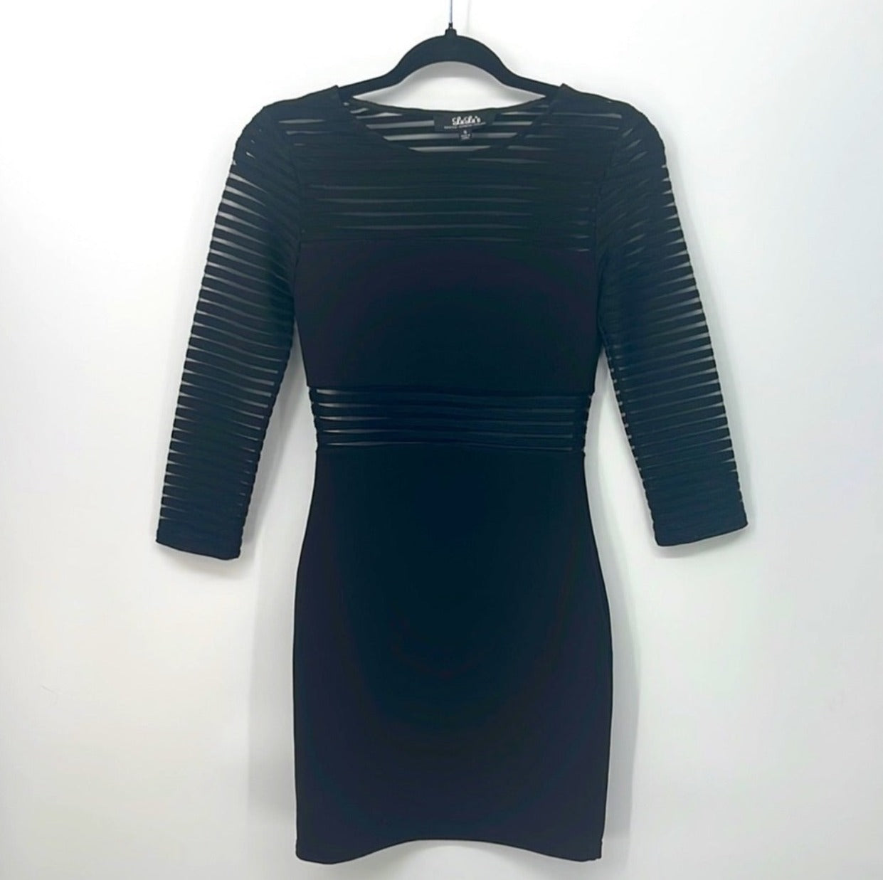 Lulu’s Perfect Mesh Black Bodycon Dress