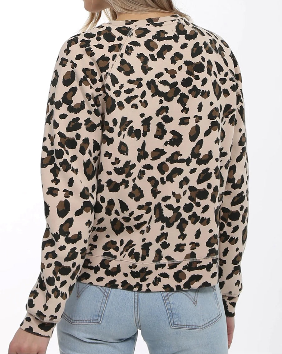 Brunette The Label Cheetah Crewneck Sweatshirt