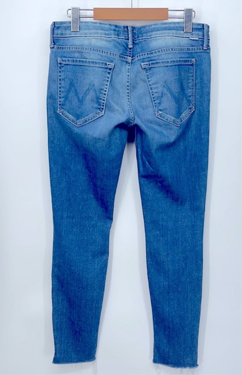 MOTHER Looker Zip Fray Jeans